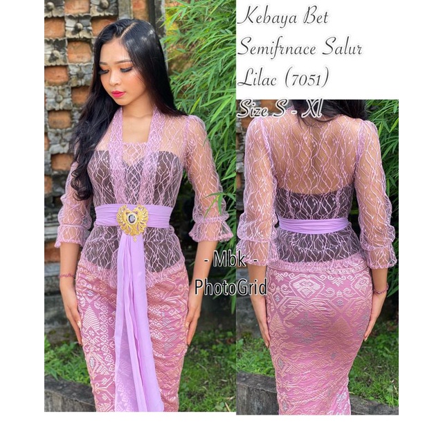 Kebaya Bali Bet Tangan Kerut