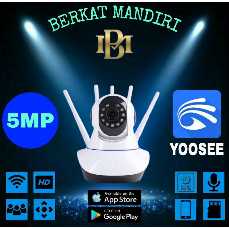 IP Kamera CCTV Wireless wifi Baby Cam 5 antena Yoosee