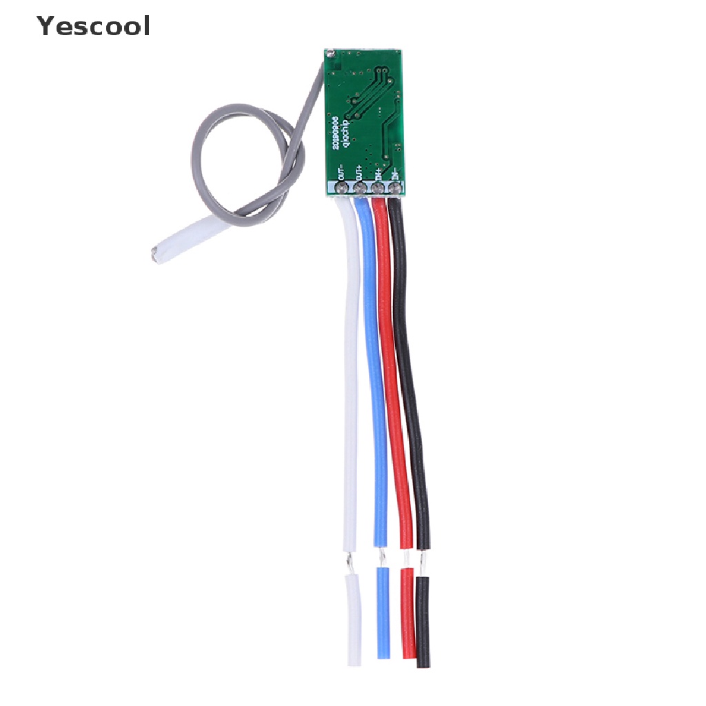 Yescool Modul relay receiver RF wireless 433Mhz 1CH Untuk remote control