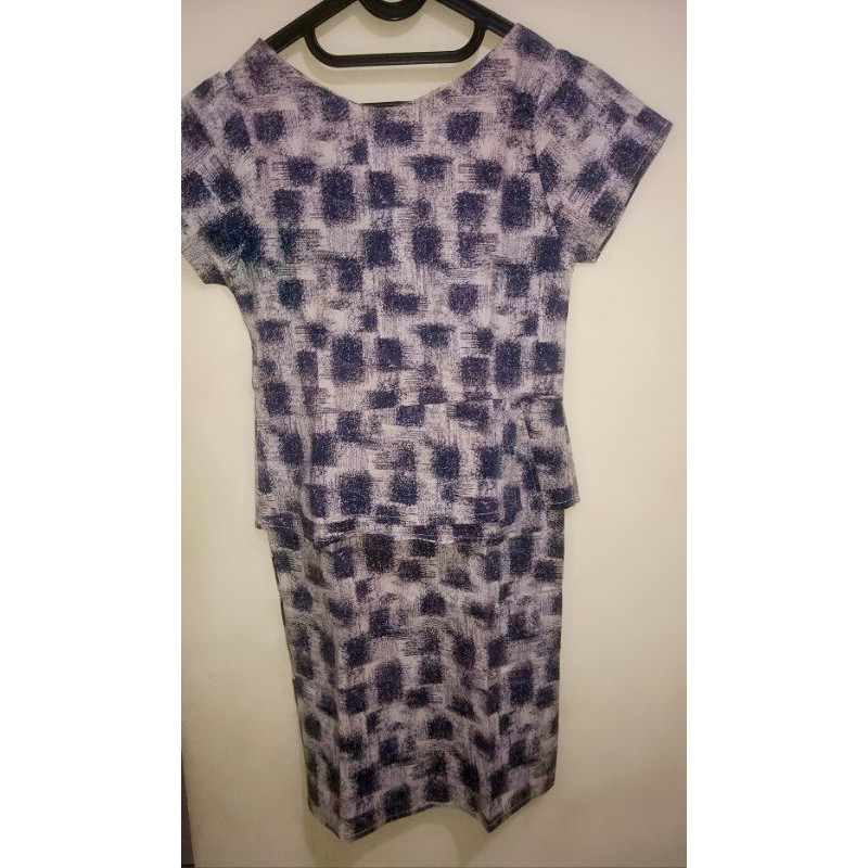 preloved dress kotak kotak