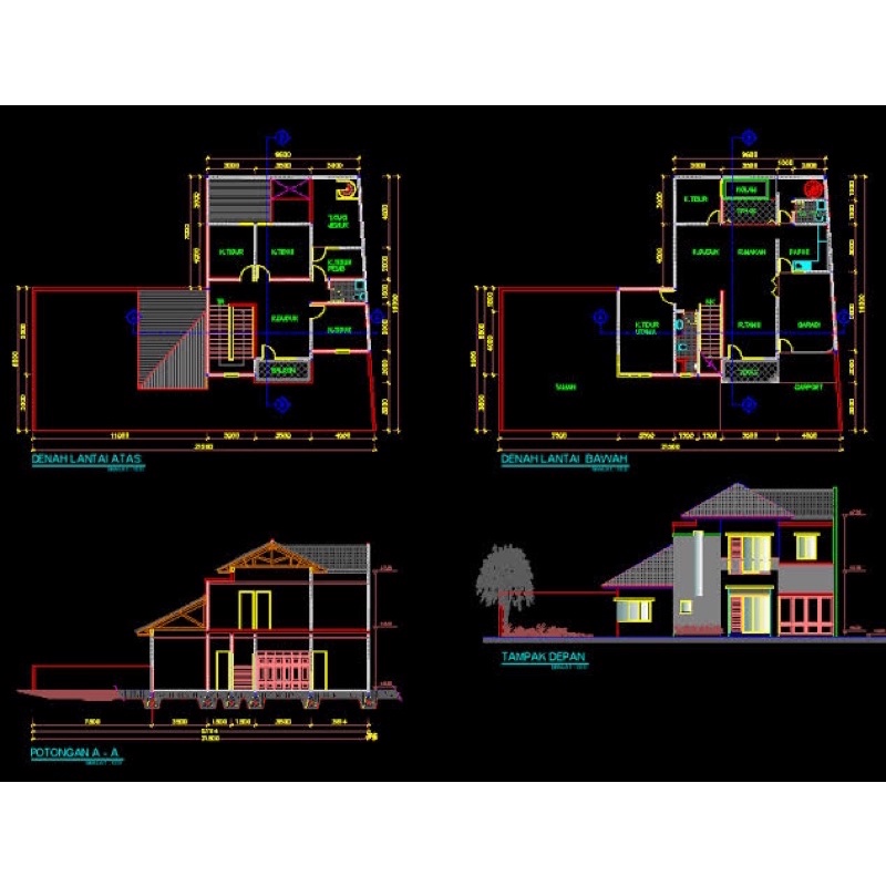 Jual Jasa gambar rumah 2D / 3D | Shopee Indonesia