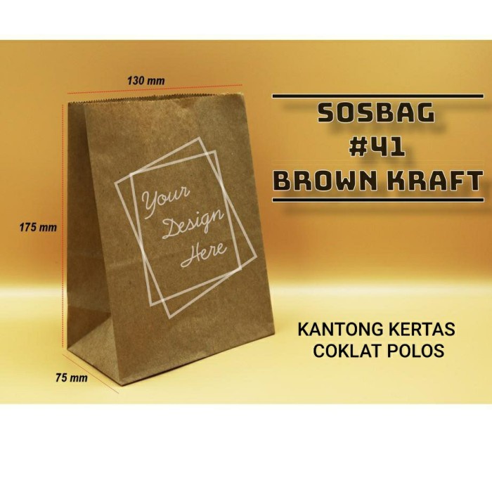 

NEW Kantong Kertas Makanan Kemasan Paper Bag Fried Chicken/Burger/Roti