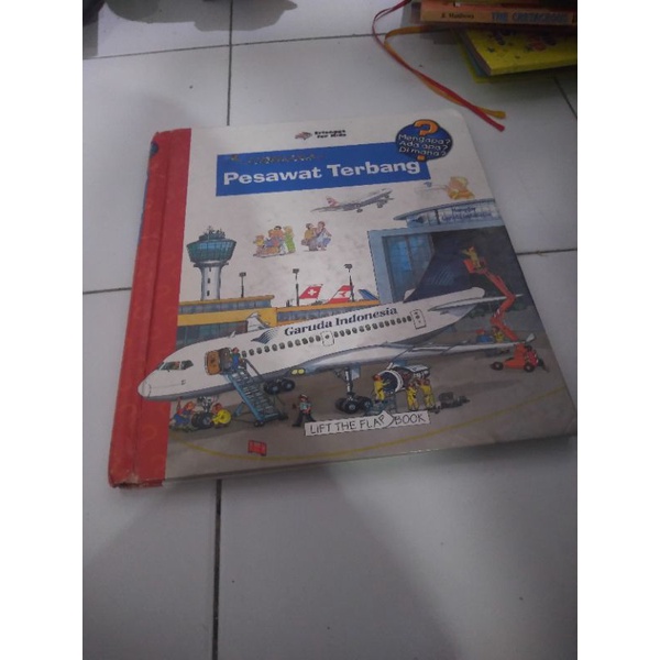 Erlangga For Kids Pesawat terbang/ Buku Pop Up - Flip flap Buku Anak Pesawat terbang Buku Pesawat