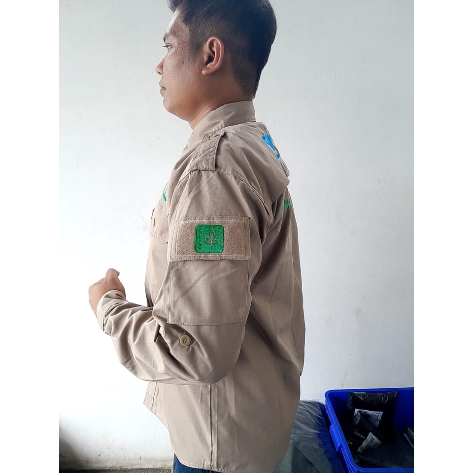 Bordir Kemeja Tactical W-TAC/511/Baju Kemeja Taktikal/Kemeja Lapangan/Outdoor/PDL