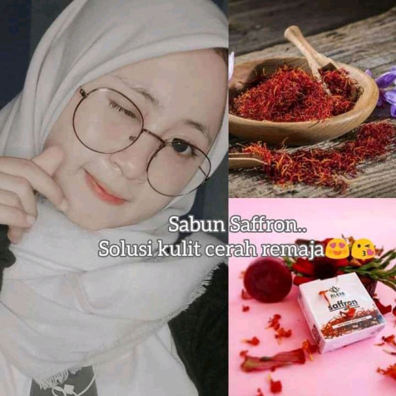 PROMO!!! TERLARIS 2020 SABUN WAJAH SABUN BATANG SAFFRON + VCO DENGAN COLLAGEN