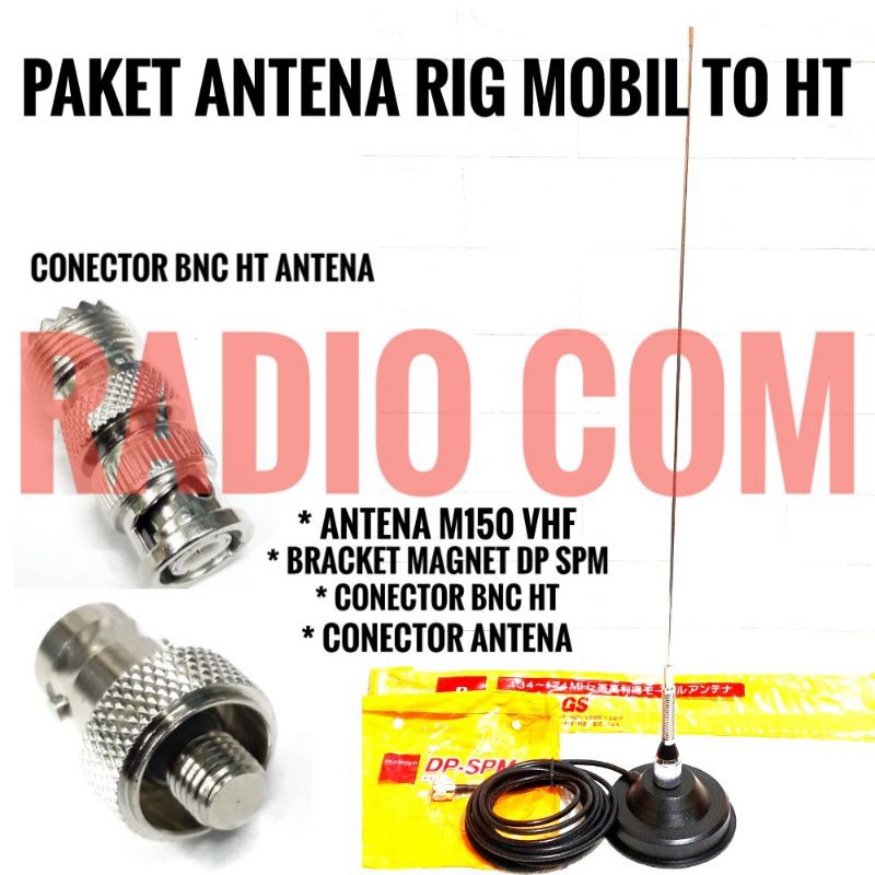 PAKET ANTENA RADIO RIG MOBIL VHF TO HT MOTOROLA ALINCO KENWOOD WEIRWEI VOXTER VHF - ANTENA MOBIL VHF