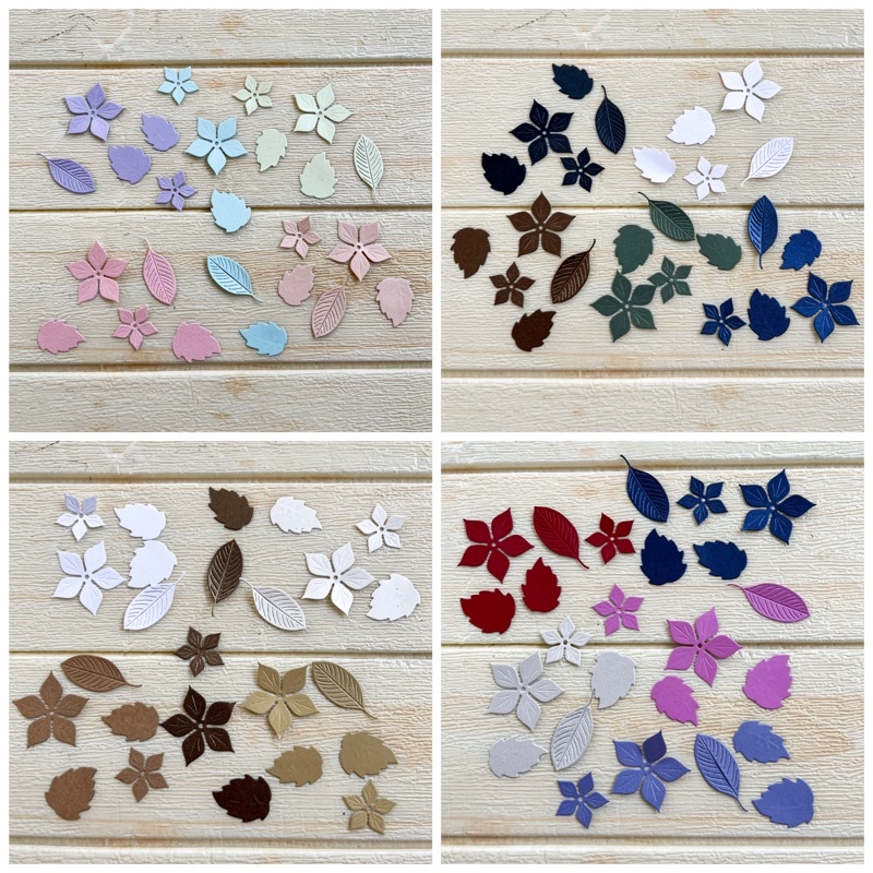 

1 set isi 25pc die cut / cut die / dies cut / cut dies gor scrapbook journal journaling bujo daun bunga