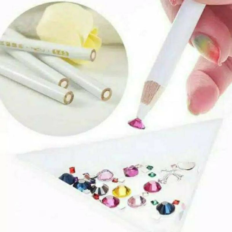 PENSIL GEMS HENNA PICKER PENSIL APLIKATOR PASANG GEMS MANIK NAIL ART