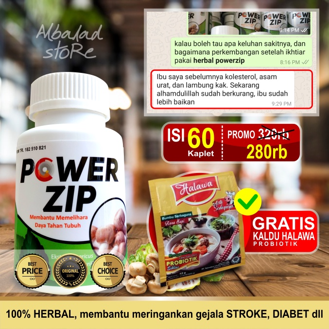 POWER ZIP 60 KAP/POWER ZIP/HERBAL POWER ZIP/POWERZIP/HERBAL DIABET/HERBAL STROKE RINGAN