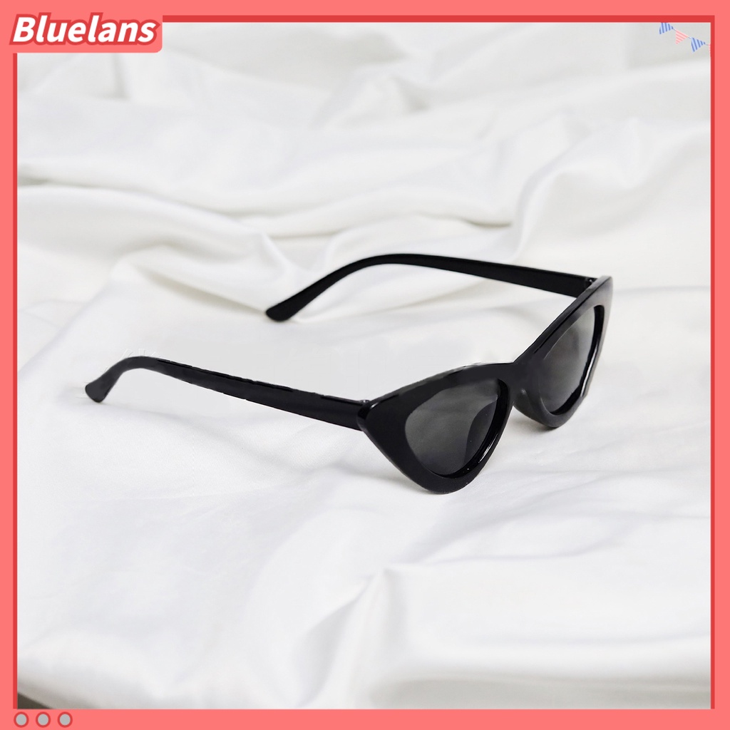 Bluelans Retro Funny Unisex Anti Sun Narrow Cats Eye Plastic Frame Sunglasses Eyewear