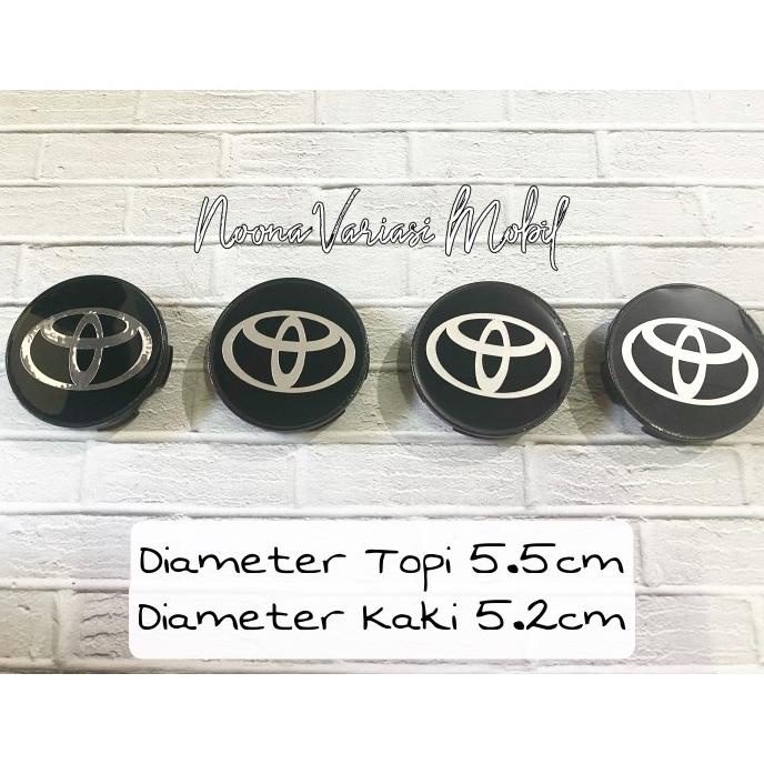 ,,,,,,,] Premium Tutup Dop Velg variasi logo TOYOTA agya calya avanza old 4pcs