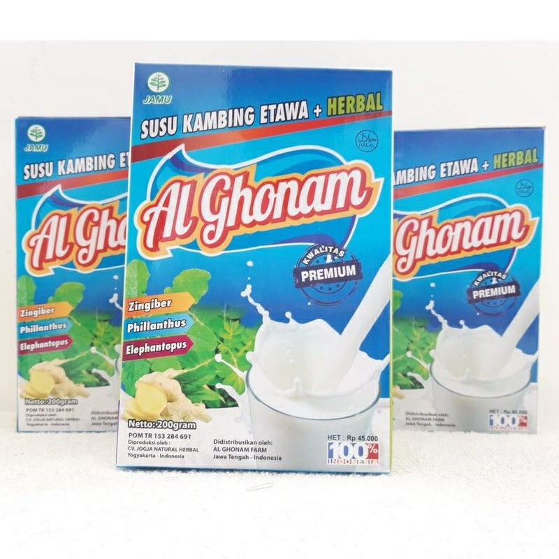 

Original 100% Alghonam Susu Kambing Etawa Al Ghonam Al-Ghonam Goatmilk Dewasa dan Anak Grosir dan Eceran