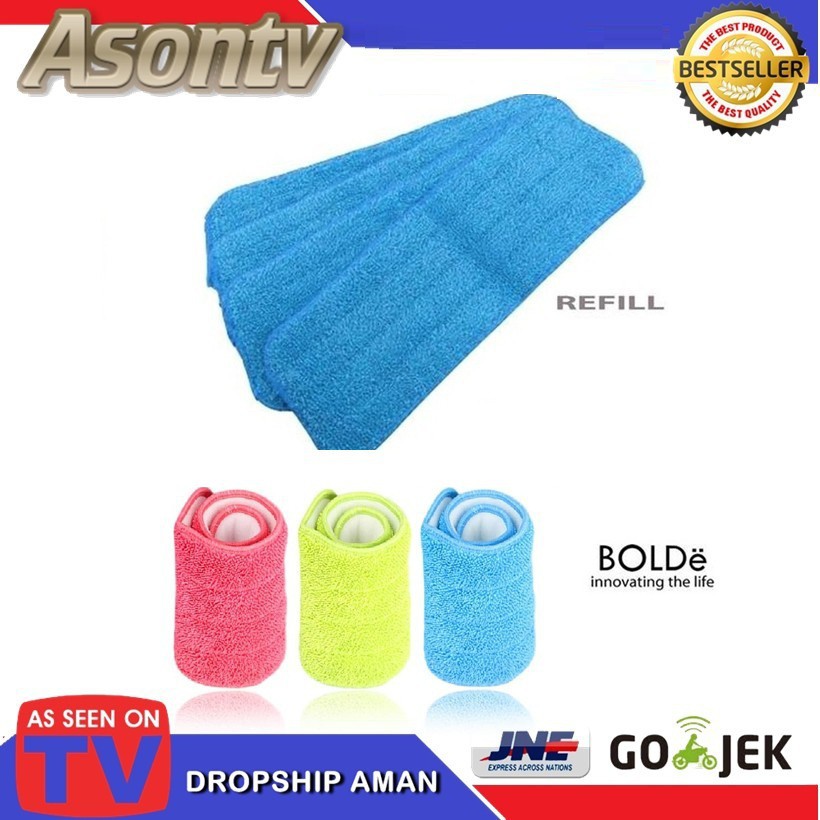 Spray Mop Refil Bolde - Isi Ulang Sparepart Kain Spraymop