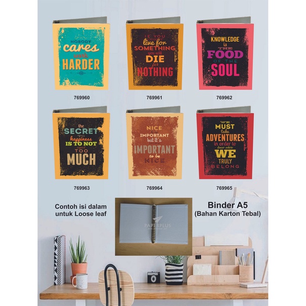 

Binder A5 / Binder Note A5 / Typography / Set 2839