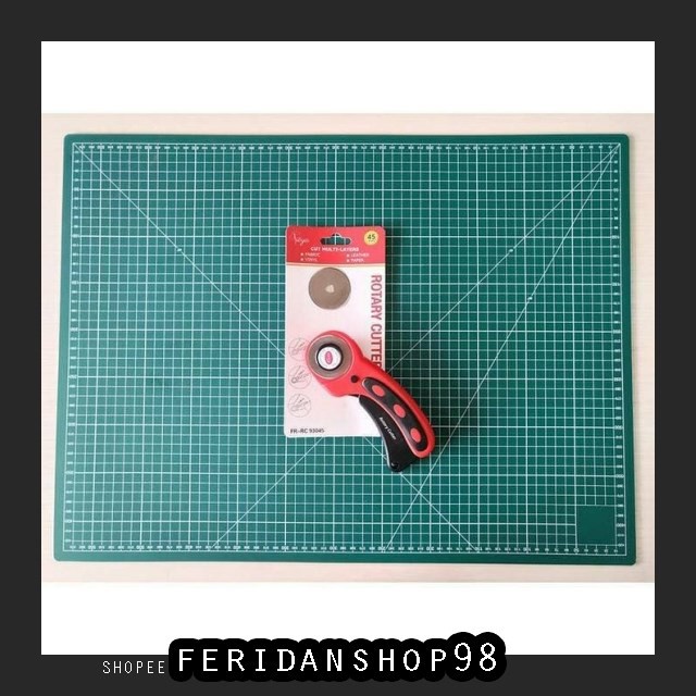 

FS295 CUTTING MAT PAKET HEMAT CUTTING ATK MAT A2 2 SISI ROTARY CUTTER FREYA REFILL BY FERIDANSHOP98