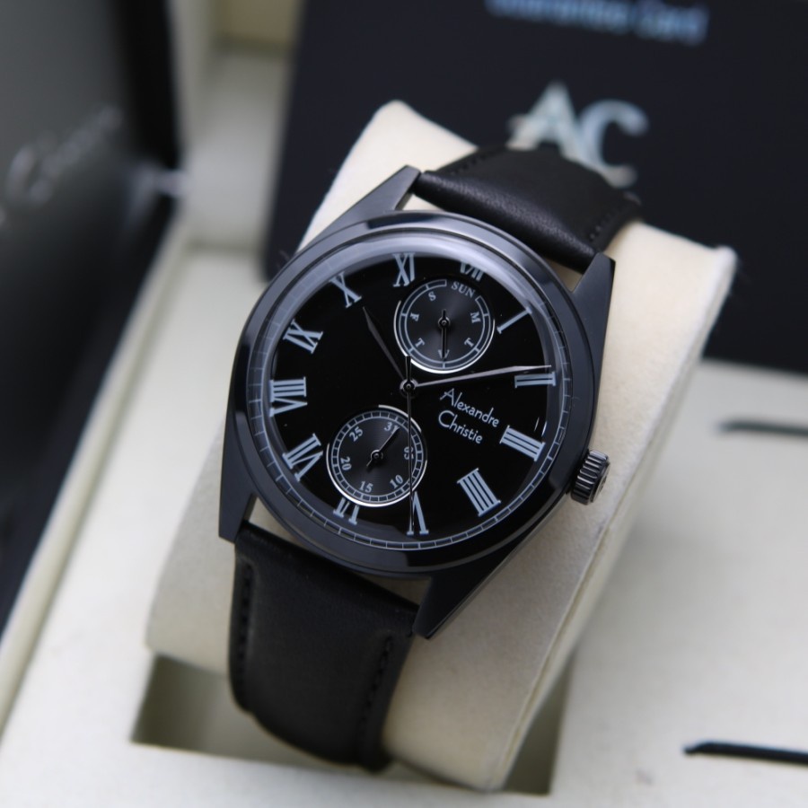 JAM TANGAN PRIA ALEXANDRE CHRISTIE AC 6578 LEATHER ORIGINAL GARANSI RESMI 1 TAHUN