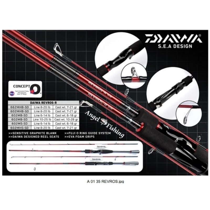 Joran Daiwa Revros R (Spinning & Bait casting)