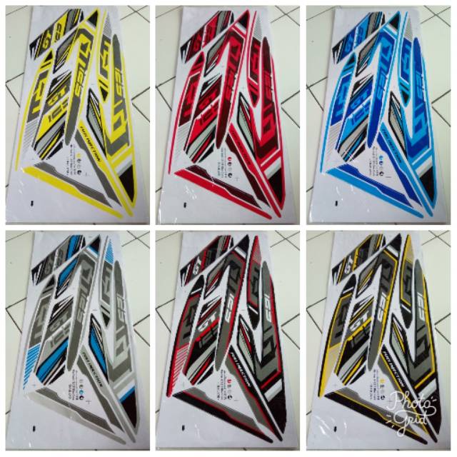 (Bisa COD) Striping Stiker Variasi Motor Yamaha Mio Soul GT 125 Blue Core - Thailand