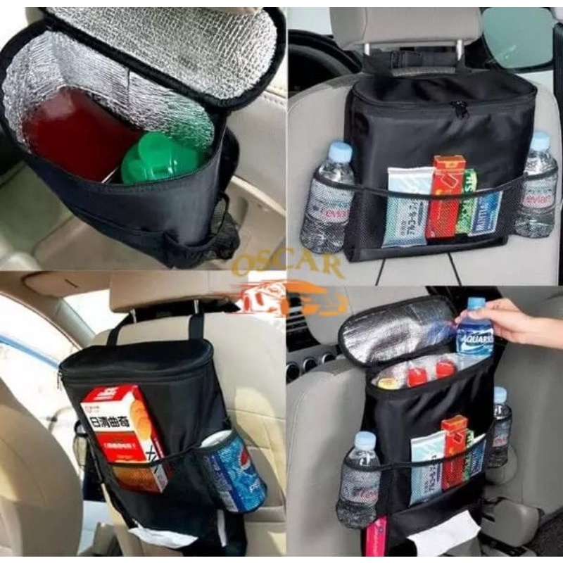 Tas Barang Mobil Multifungsi Back Seat Gantung Belakang Jok Tisu Botol