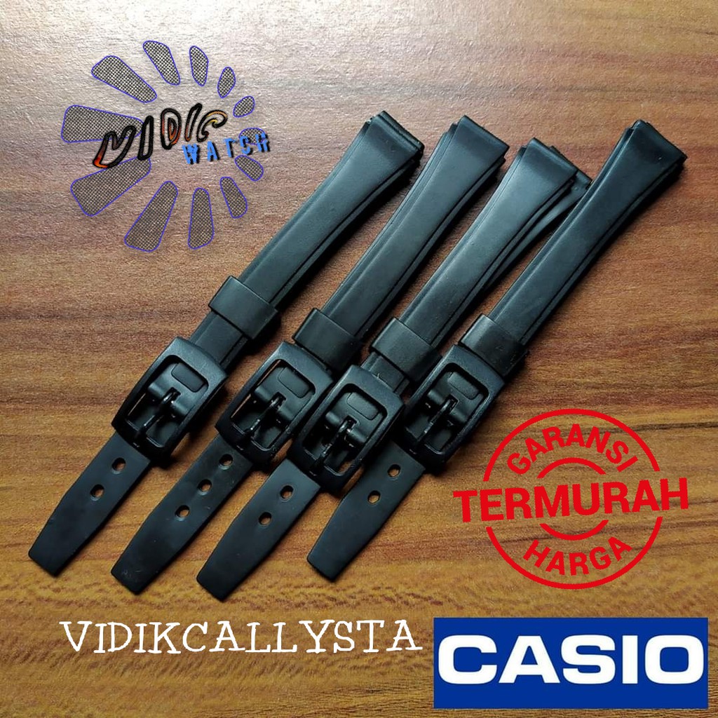 Strap Tali Rubber Karet 12mm 14mm 16mm 18mm 20mm  Casio 12 14 16 18 20 MM