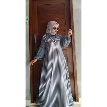 Appolo Dress ORIGINAL by Alhaya Bahan Syakila Premium