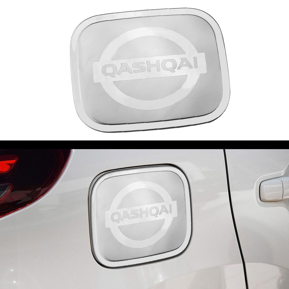 Stiker Dekorasi Tangki Bensin Mobil Bahan Stainless Untuk Nissan Qashqai J11 2014-2018