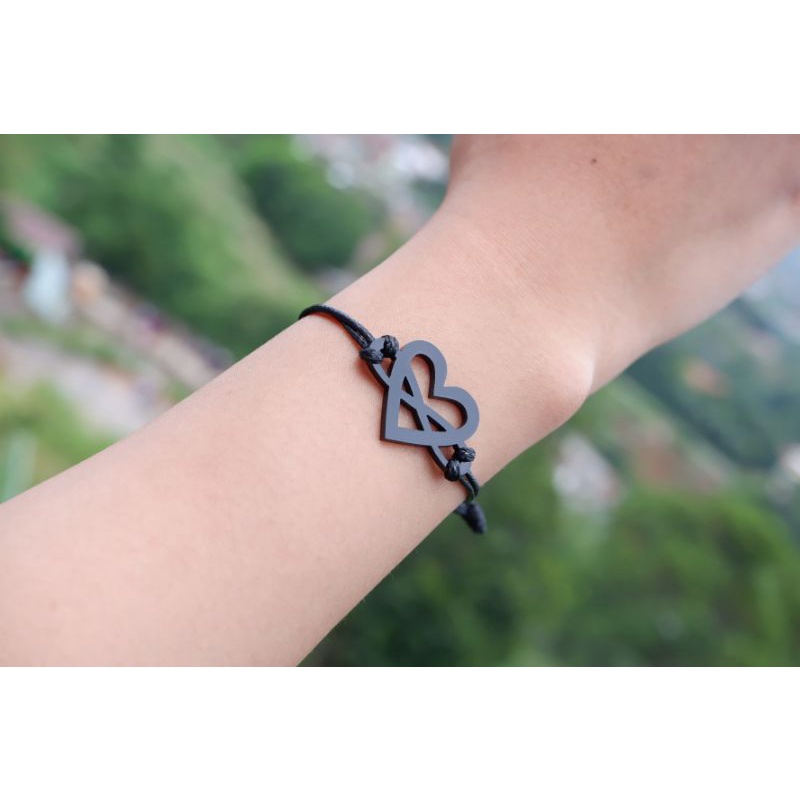 GELANG LOVE AKRILIK / GELANG LOVE /GELANG HITAM / GELANG TALI /GELANG TALI KOREA /GELANG ANTI AIR / GELANG MURAH / GELANG VIRAL / GELANG TERPOPULER / GELANG TERMURAH / GELANG UNIK / GELANG LUCU  / GELANG  AESTHETIK / GELANG