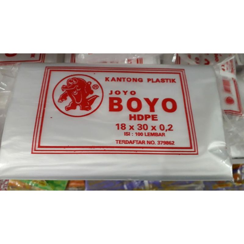 Kantong Plastik Joyo Boyo 18 X 30 X 0 2 Isi 100 Lembar Shopee Indonesia