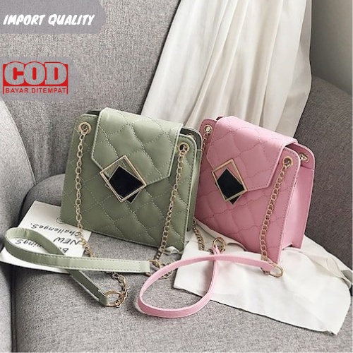 Tas wanita kecil wanita slempang baru tas persegi kecil TAS CEWEK TAS IMPORT KOREA TAS CW TAS CASUAL