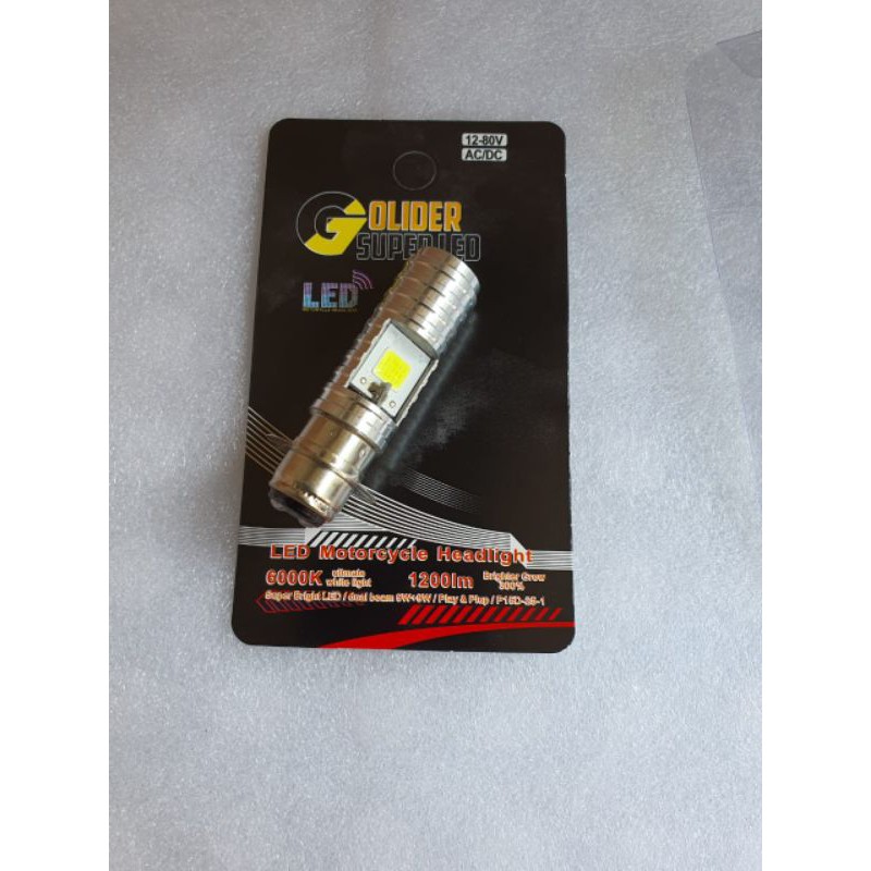 Lampu LED Utama Depan 2Led Motor Bebek dan Matic Soket H6 Led 2 Sisi  PnP - Putih