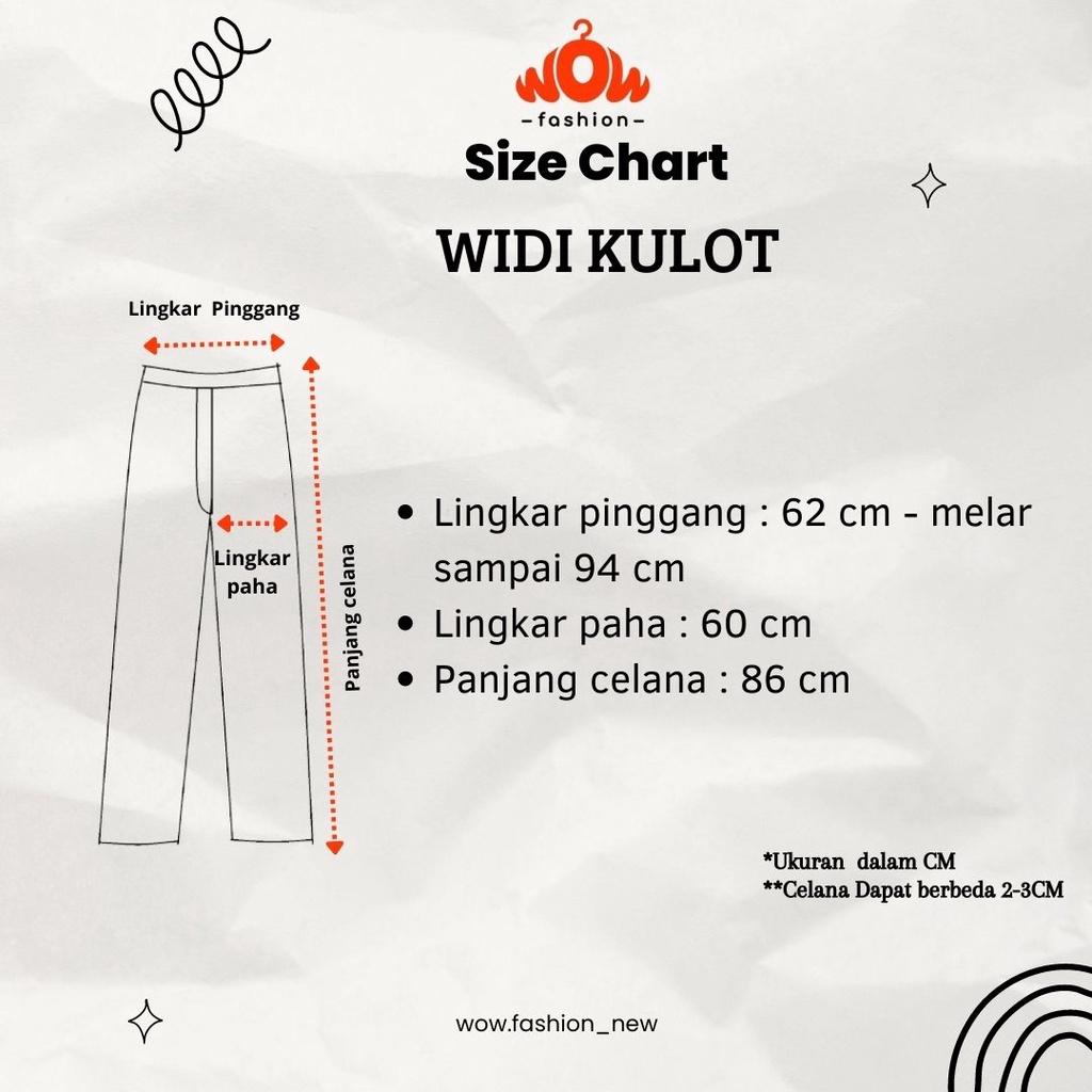 WIDI PANT KULOT LINEN PREMIUM - KULOT WANITA