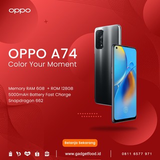 HP OPPO A74 6/128GB 4G ORI GARANSI RESMI SMARTPHONE MURAH PROMO ANDROID