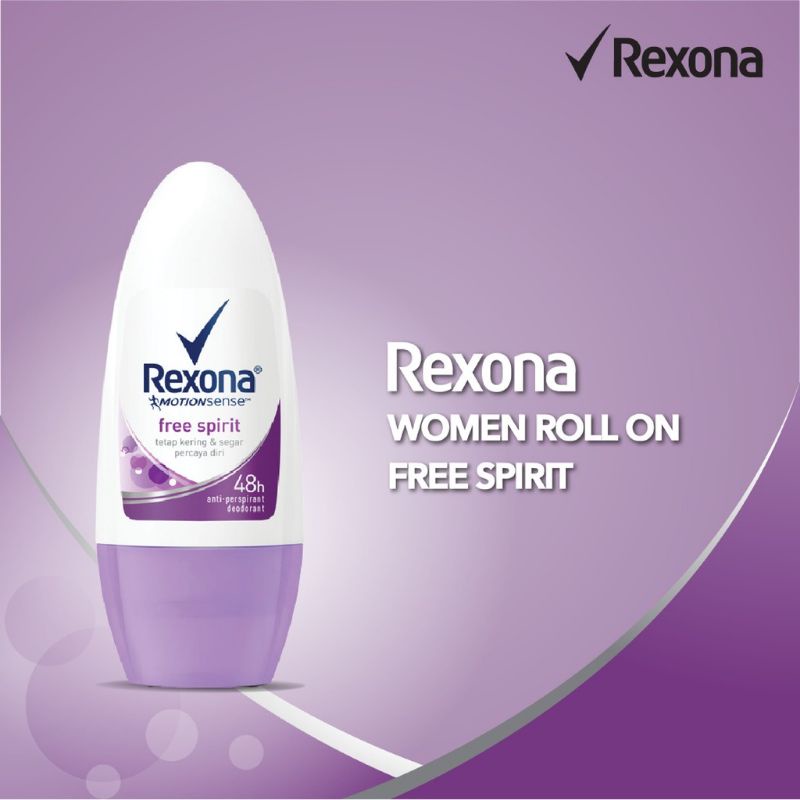 REXONA DEODORANT 45ML/ROLL ON WOMEN