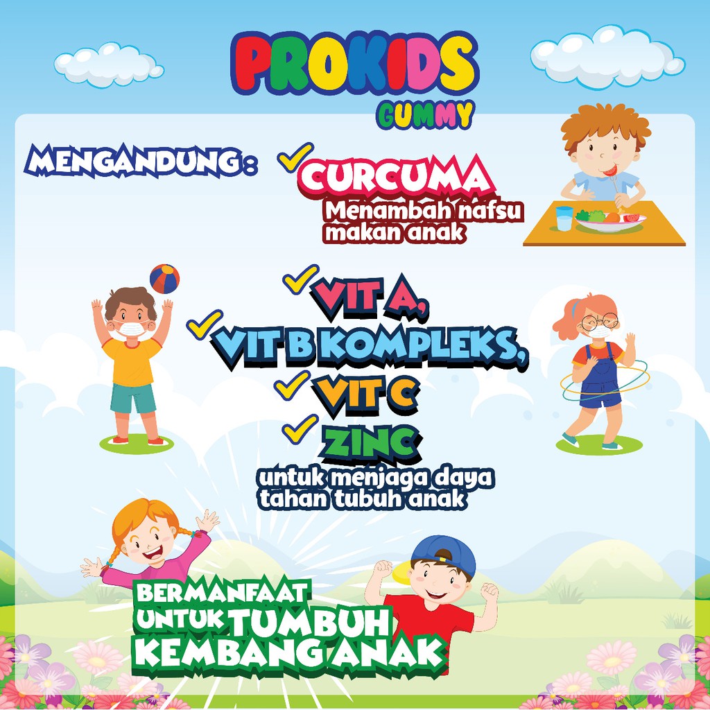 Prokids Gummy Jelly Vitamin Anak 1 sachet