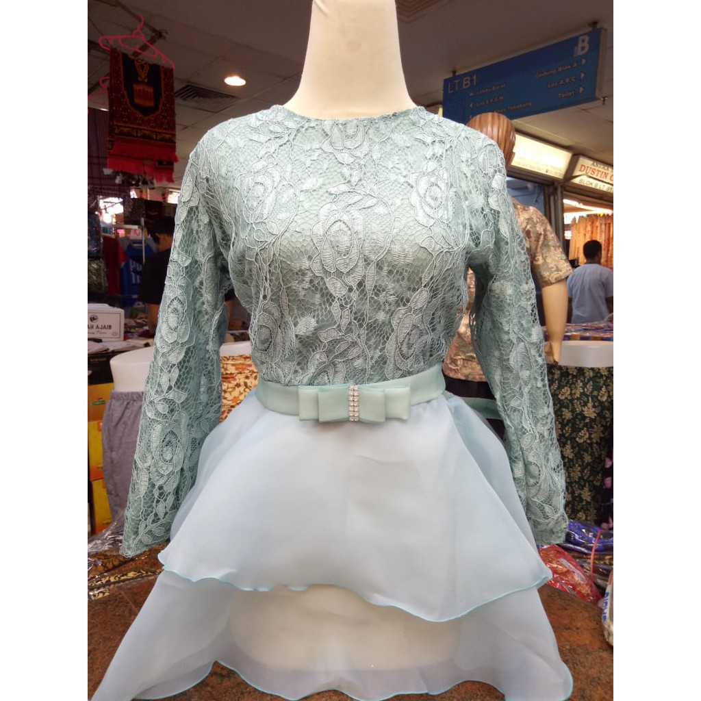 Atasan Kebaya Brukat Organza Sabian Aneka Warna