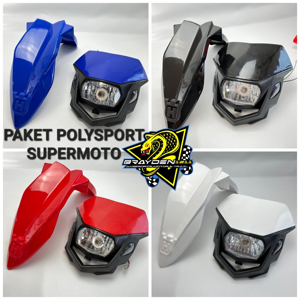 LAMPU POLYSPOT SUPERMOTO/SPAKBOR DEPAN SUPERMOTO/SPAKBOR DEPAN HUSQVARNA SUPERMOTO/LAMPU DAN SPAKBOR DEPAN SUPERMOTO