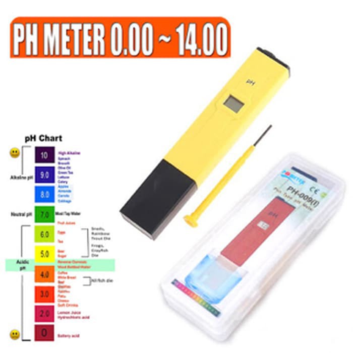 Alat Tes Ukur PH Air pH meter untuk Keasaman Tambak ukuran 0-14