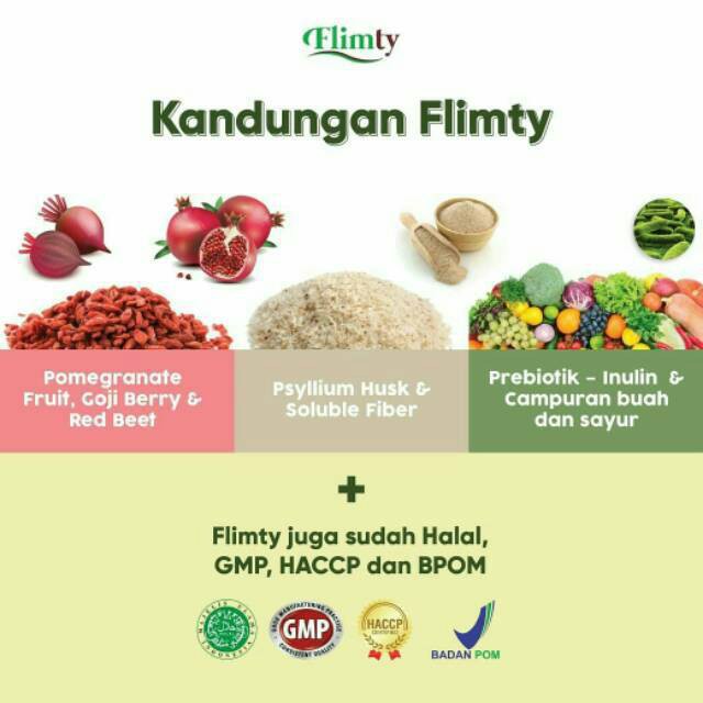 FLIMTY FIBER 1 BOX ISI 16 SACHET OBAT DIET PELANGSING DAN DETOX ORIGINAL