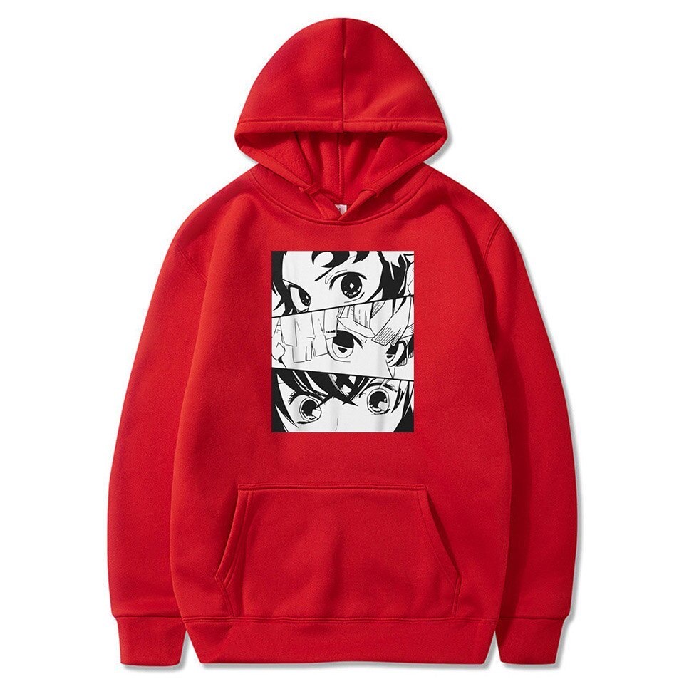 TANJIRO KAMADO Jumper Hoodie II Sweater Hoodie Anime II Sweter Oblong Topi Sz M - XL ( Pria &amp; Wanita / Anak &amp; Dewasa )