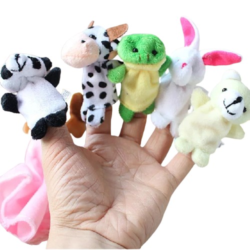 Set Boneka jari hewan binatang mainan animal finger puppet isi 10 pcs