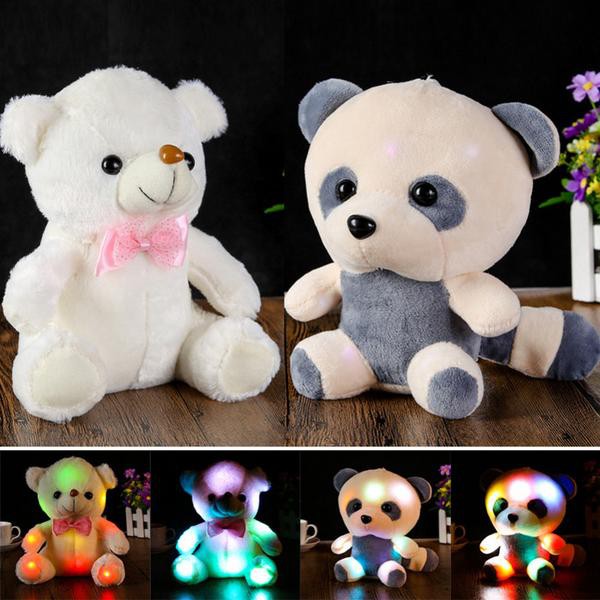 Boneka Panda 25cm Nyala Boneka Beruang Nyala Boneka LED Boneka Huggy Wuggy Boneka Lanky Box Lankybox