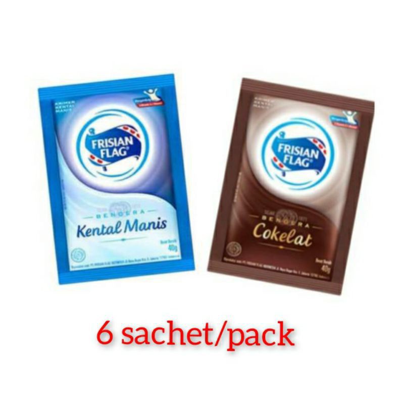 Frisian Flag Kental Manis putih Sachet ( isi 6pcs) MURAH