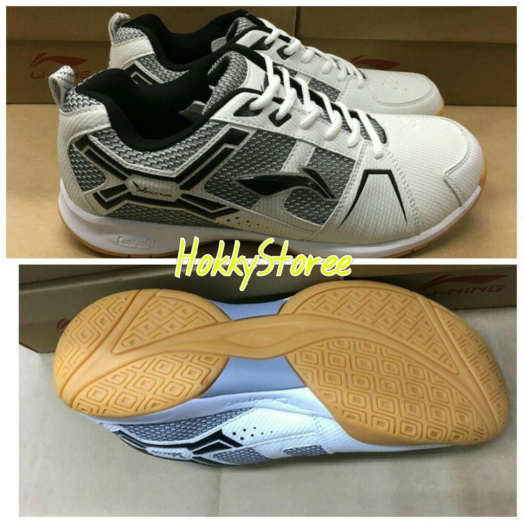SEPATU BADMINTON LINING CROSS WHITE - ORIGINAL