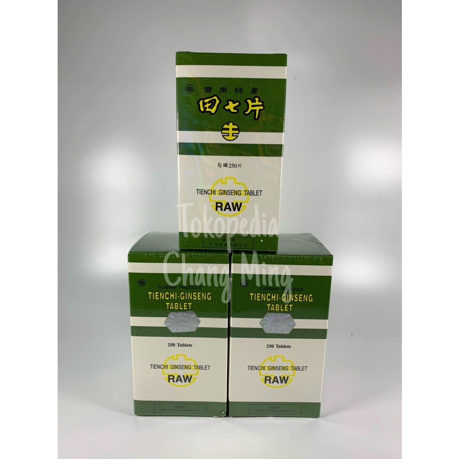 Tienchi Tablet Raw 250's - Obat Kolesterol & Lancar Darah