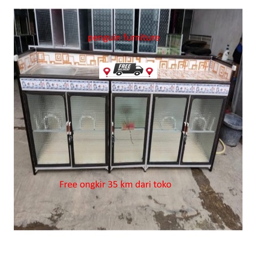 WASTAFEL 5 PINTU / RAK KOMPOR 5 PINTU / RAK CUCI PIRING 5 PINTU