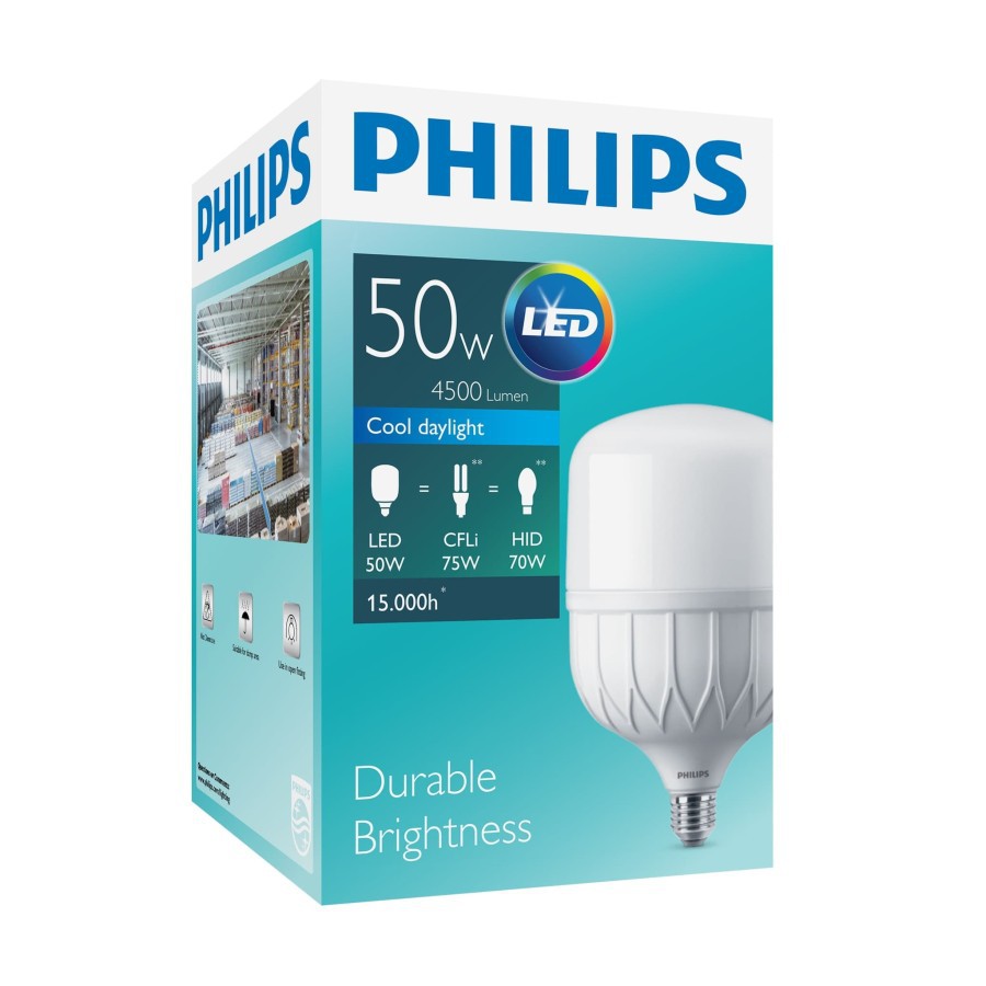  Lampu  Led  Philips  50w 50 watt  Jumbo Trueforce Shopee 