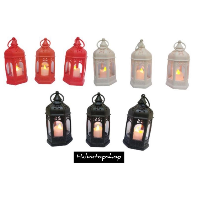 Lentera Lampu Lilin / Lilin LED / Lampu LED Lilin / Lampu Lentera Gantung / Lampu Hias Dekorasi /