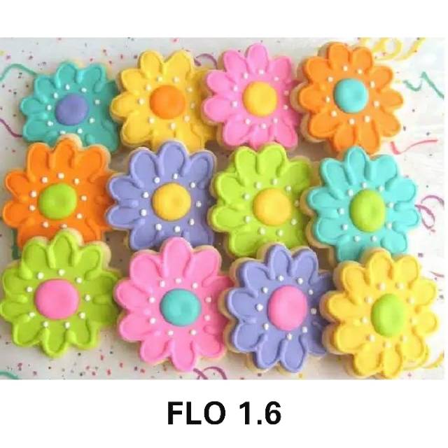 

IHANALICIOUS Butter Cookies Tema FLOWERS Bunga cantik (kukis hias karakter) kue kering
