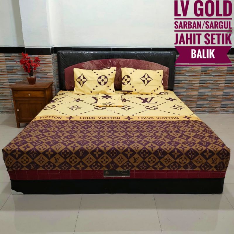SPREI HOMEMADE MOTIF LV GUCCI SIZE 200x200 180x200 160x200 MURAH TERLARIS
