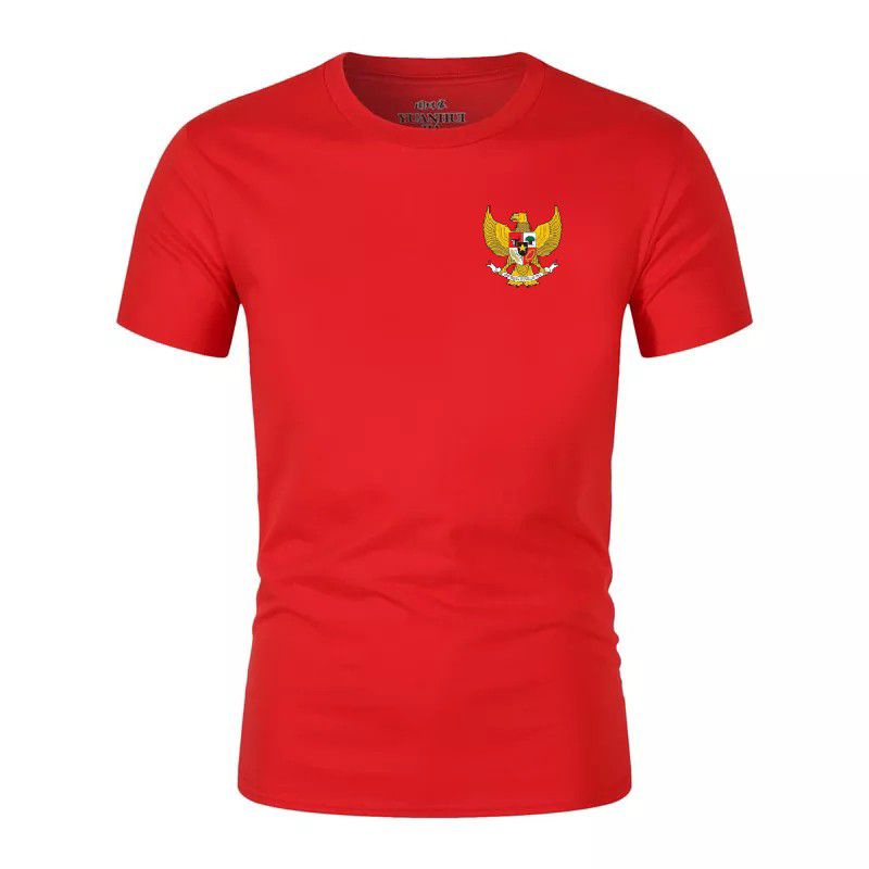 Kaos Pria Distro Garuda Pancasila Lengan Pendek Baju Oblong Pakaian Lelaki Dewasa Damn I love Indonesia Cod